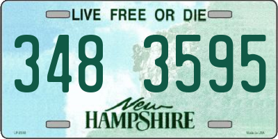 NH license plate 3483595