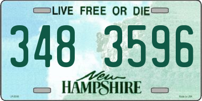NH license plate 3483596
