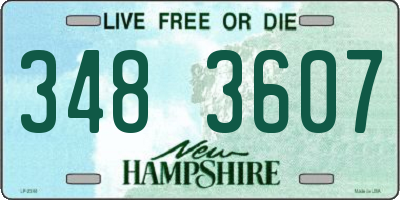NH license plate 3483607