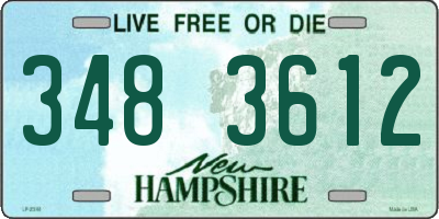 NH license plate 3483612