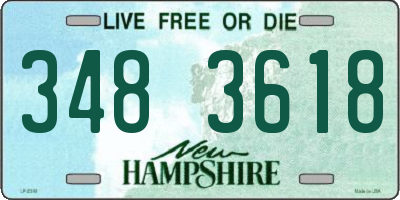 NH license plate 3483618
