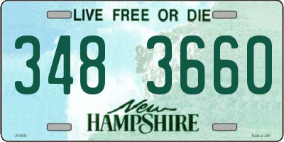 NH license plate 3483660