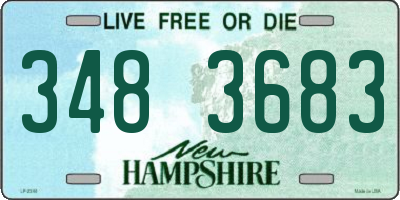 NH license plate 3483683