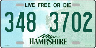 NH license plate 3483702