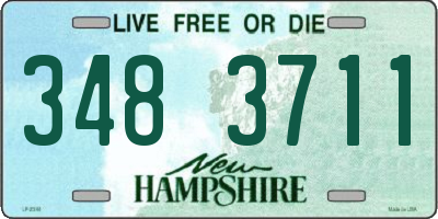 NH license plate 3483711
