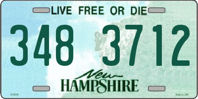 NH license plate 3483712
