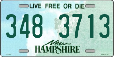 NH license plate 3483713