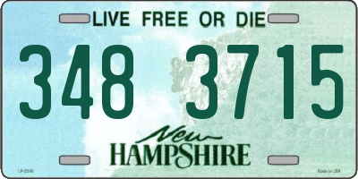 NH license plate 3483715
