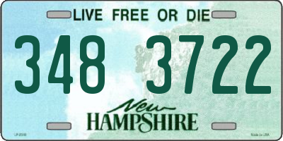 NH license plate 3483722
