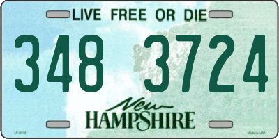 NH license plate 3483724