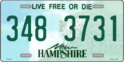 NH license plate 3483731