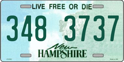 NH license plate 3483737
