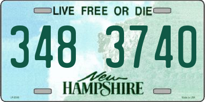 NH license plate 3483740