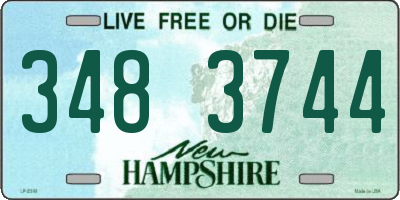 NH license plate 3483744