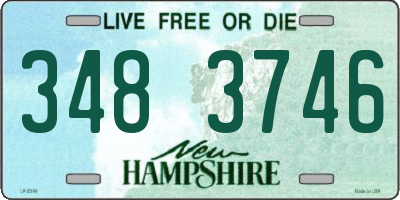 NH license plate 3483746