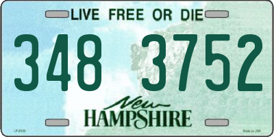 NH license plate 3483752