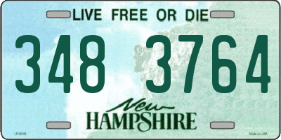 NH license plate 3483764