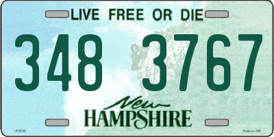 NH license plate 3483767
