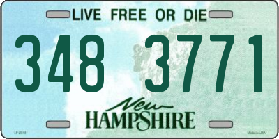 NH license plate 3483771