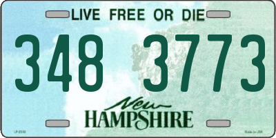 NH license plate 3483773