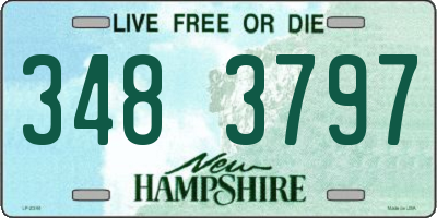 NH license plate 3483797