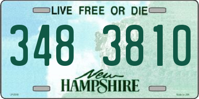 NH license plate 3483810