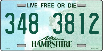 NH license plate 3483812