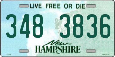 NH license plate 3483836