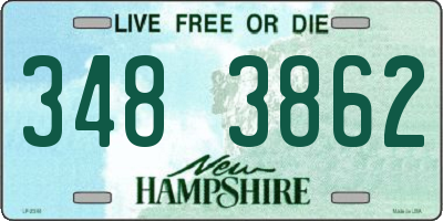 NH license plate 3483862