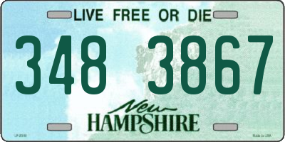 NH license plate 3483867