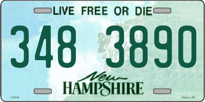 NH license plate 3483890