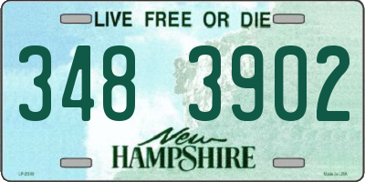 NH license plate 3483902