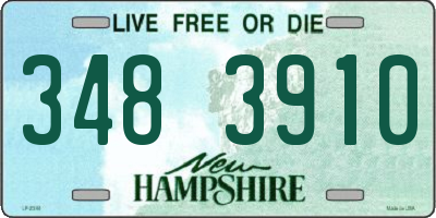 NH license plate 3483910