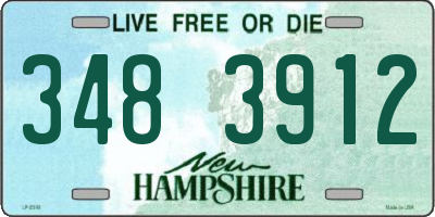 NH license plate 3483912