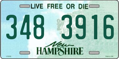 NH license plate 3483916