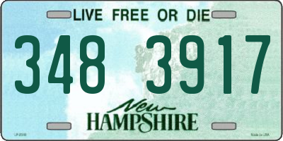 NH license plate 3483917