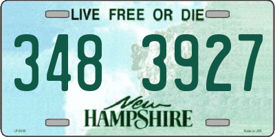 NH license plate 3483927