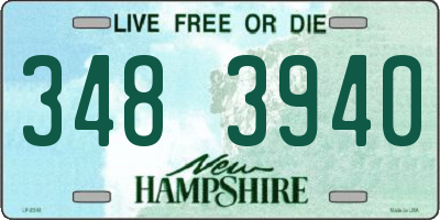 NH license plate 3483940