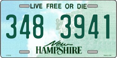 NH license plate 3483941