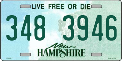 NH license plate 3483946