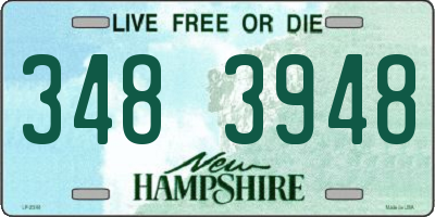 NH license plate 3483948