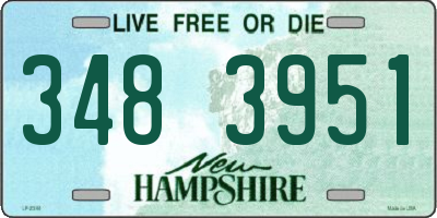 NH license plate 3483951