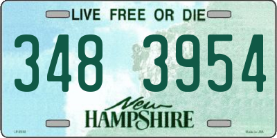 NH license plate 3483954