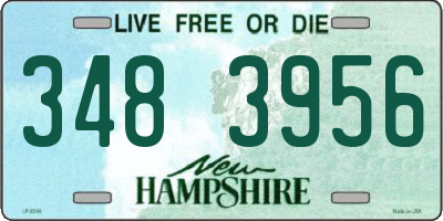 NH license plate 3483956