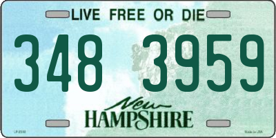 NH license plate 3483959