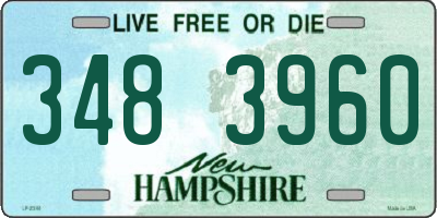 NH license plate 3483960