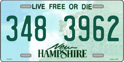 NH license plate 3483962