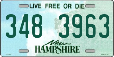 NH license plate 3483963