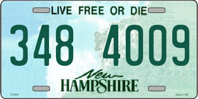 NH license plate 3484009