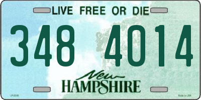 NH license plate 3484014